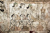 Bagan Myanmar. Paintings of the circumambulatory corridor of the Sulamani temple. 